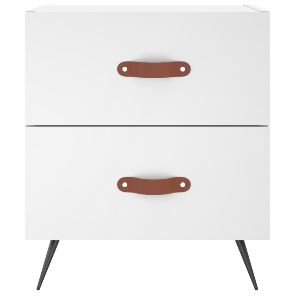 Noćni ormarići 2 kom bijeli 40x35x47,5 cm od konstruiranog drva