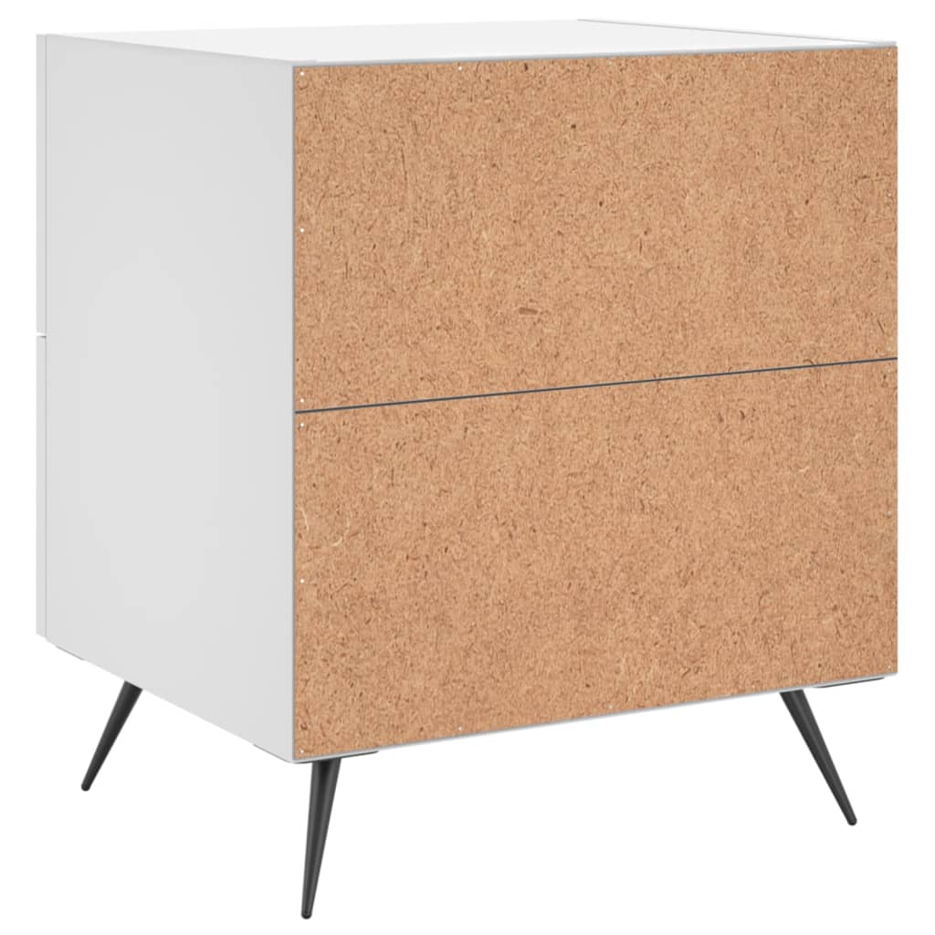 Noćni ormarići 2 kom bijeli 40x35x47,5 cm od konstruiranog drva