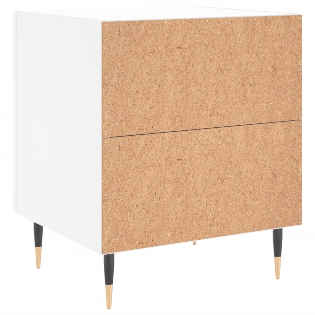 Noćni ormarići 2 kom bijeli 40x35x47,5 cm od konstruiranog drva