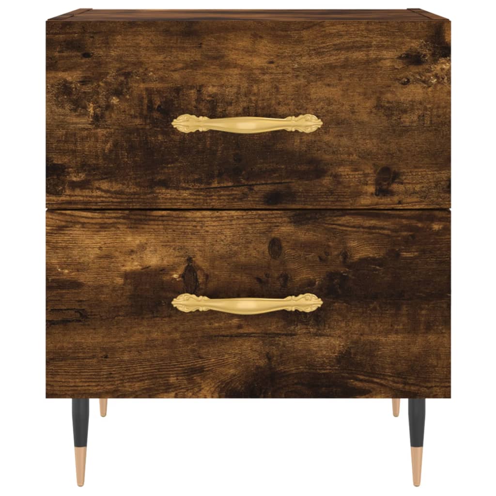 Noćni ormarići 2 kom boja hrasta 40x35x47,5cm konstruirano drvo