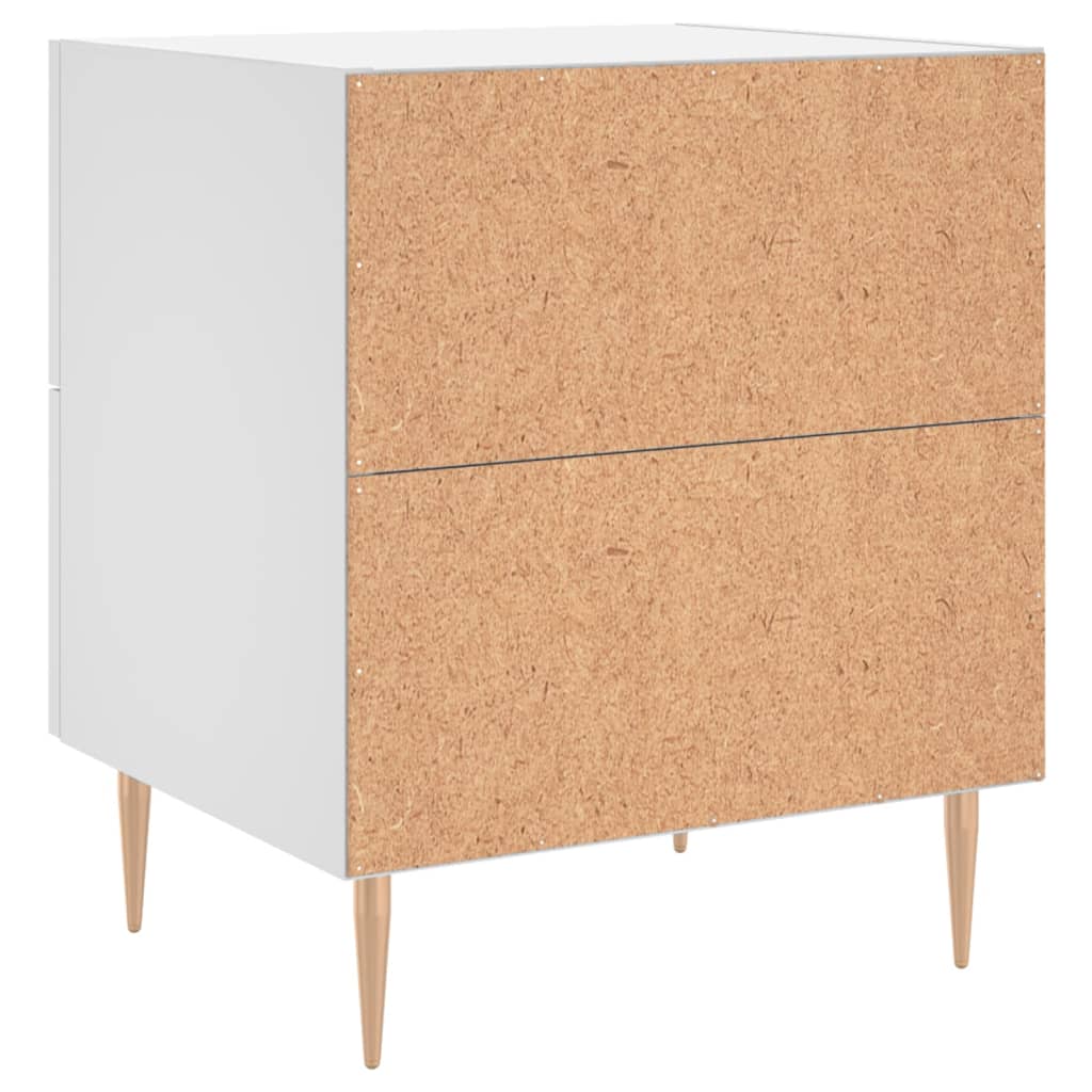 Noćni ormarići 2 kom bijeli 40x35x47,5 cm od konstruiranog drva