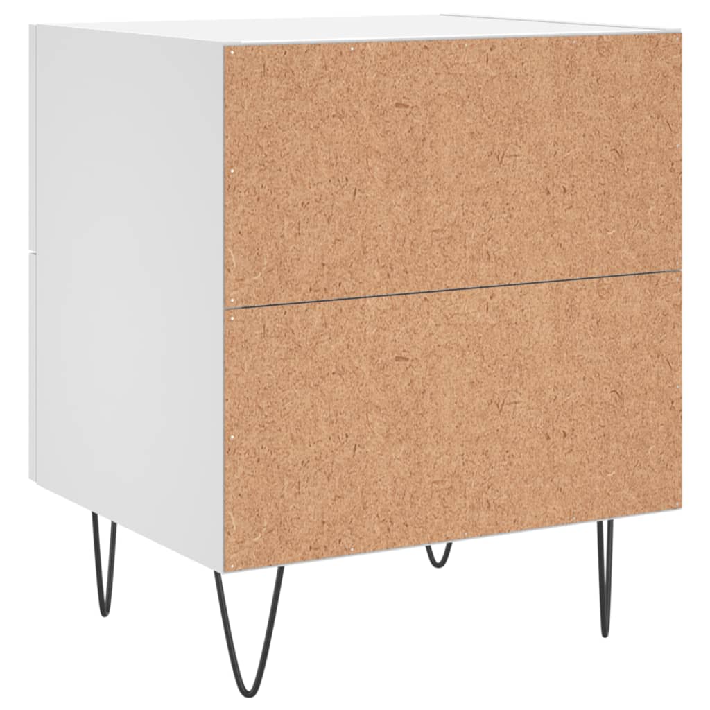 Noćni ormarići 2 kom bijeli 40x35x47,5 cm od konstruiranog drva