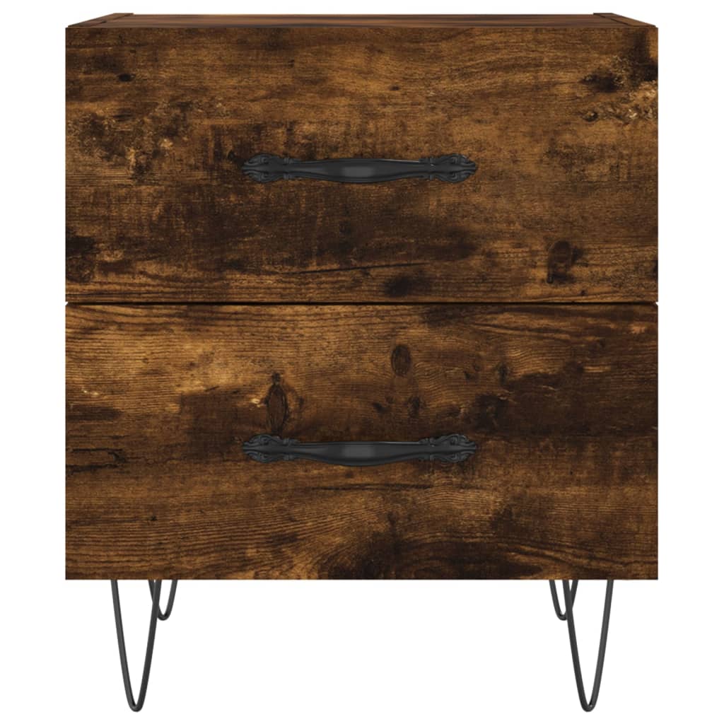 Noćni ormarići 2 kom boja hrasta 40x35x47,5cm konstruirano drvo