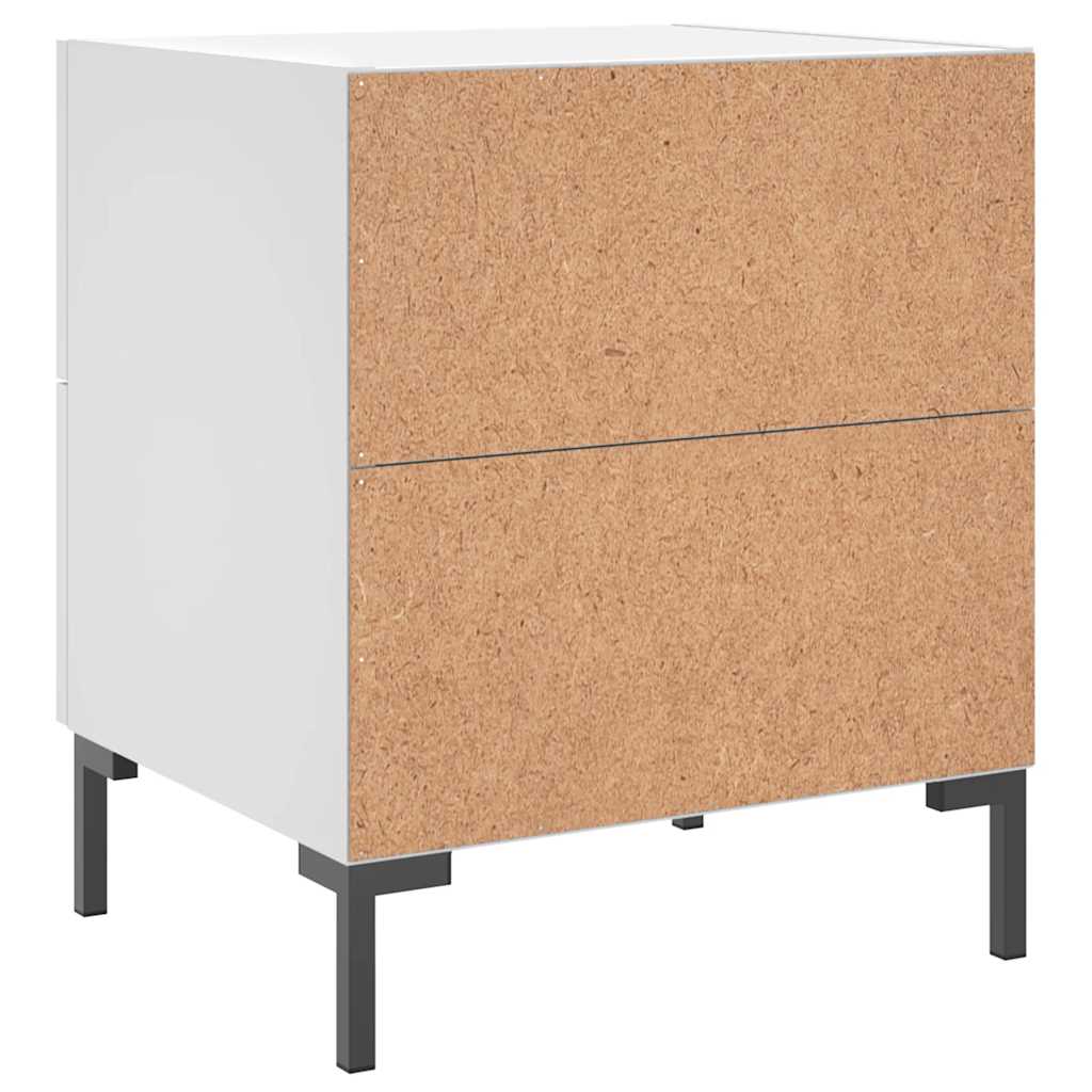 Noćni ormarići 2 kom bijeli 40x35x47,5 cm od konstruiranog drva
