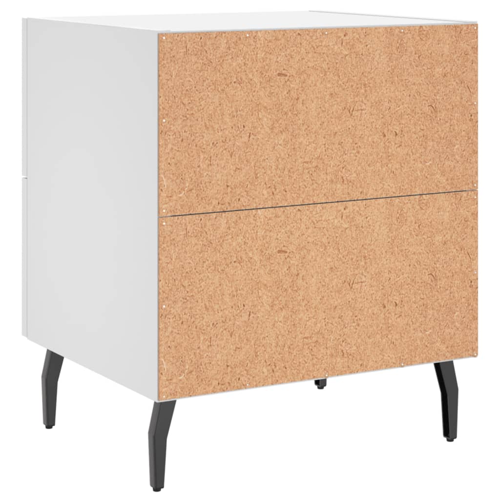 Noćni ormarići 2 kom bijeli 40x35x47,5 cm od konstruiranog drva