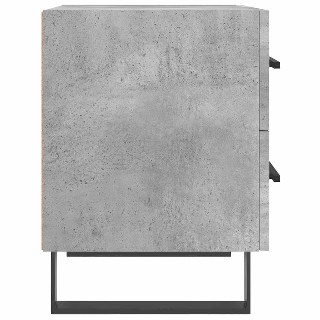 Noćni ormarići 2 kom boja betona 40x35x47,5cm konstruirano drvo