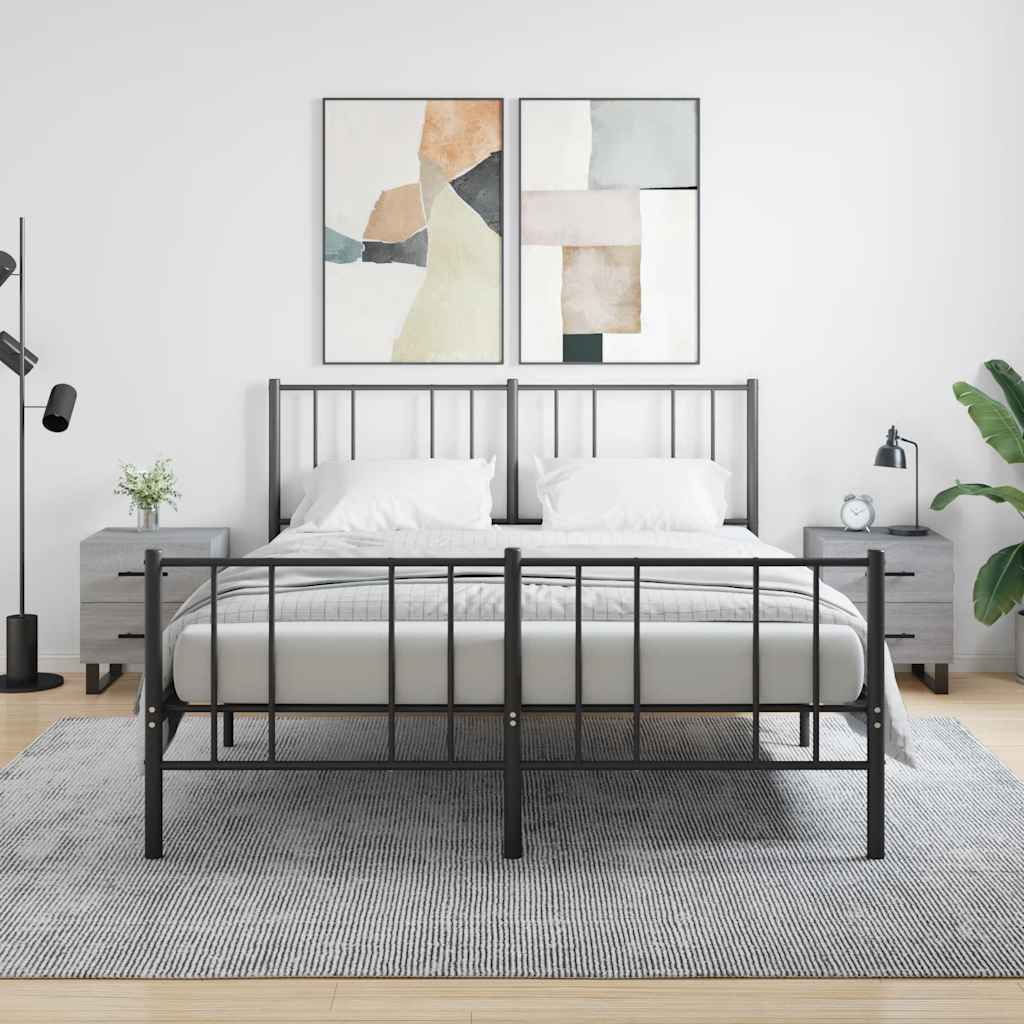 Noćni ormarići 2 kom boja hrasta 40x35x47,5cm konstruirano drvo