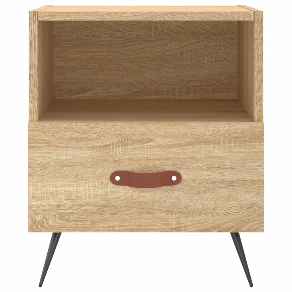 Noćni ormarići 2 kom boja hrasta 40x35x47,5cm konstruirano drvo