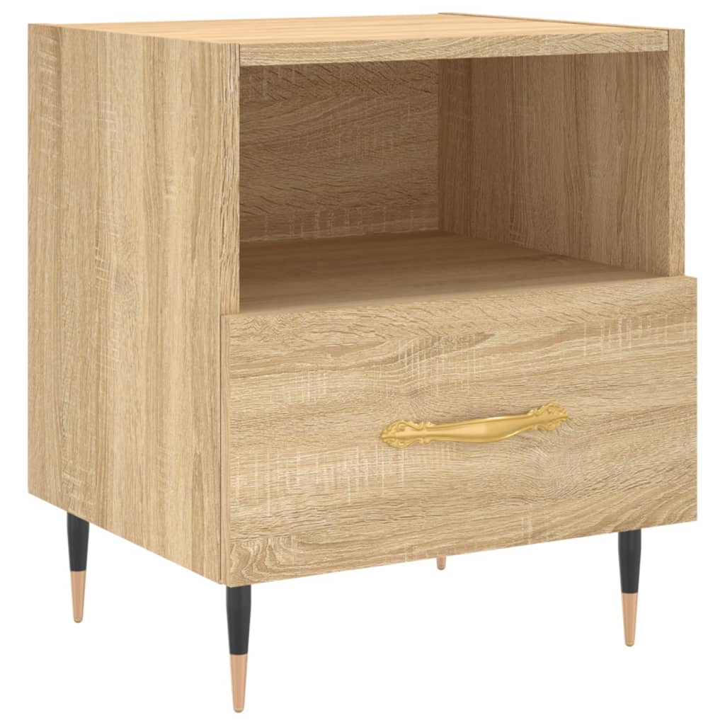 Noćni ormarići 2 kom boja hrasta 40x35x47,5cm konstruirano drvo