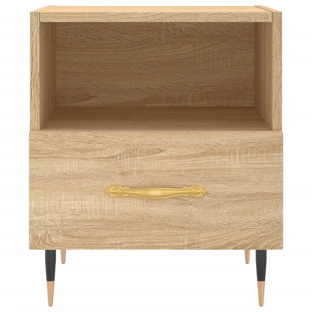 Noćni ormarići 2 kom boja hrasta 40x35x47,5cm konstruirano drvo