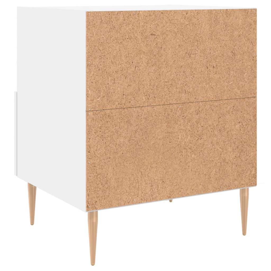 Noćni ormarići 2 kom bijeli 40x35x47,5 cm od konstruiranog drva
