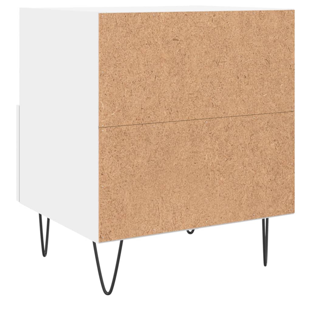 Noćni ormarići 2 kom bijeli 40x35x47,5 cm od konstruiranog drva