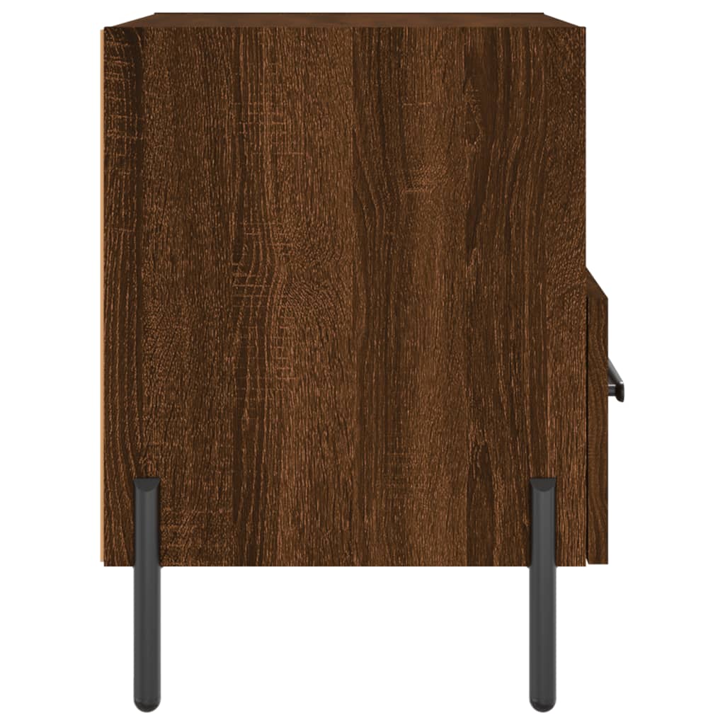 Noćni ormarići 2 kom boja hrasta 40x35x47,5cm konstruirano drvo