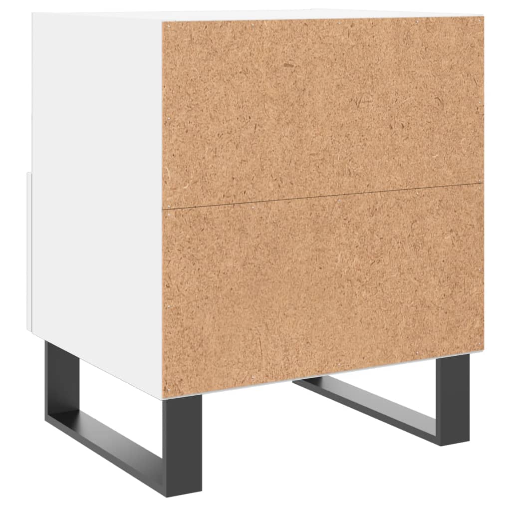 Noćni ormarići 2 kom bijeli 40x35x47,5 cm od konstruiranog drva