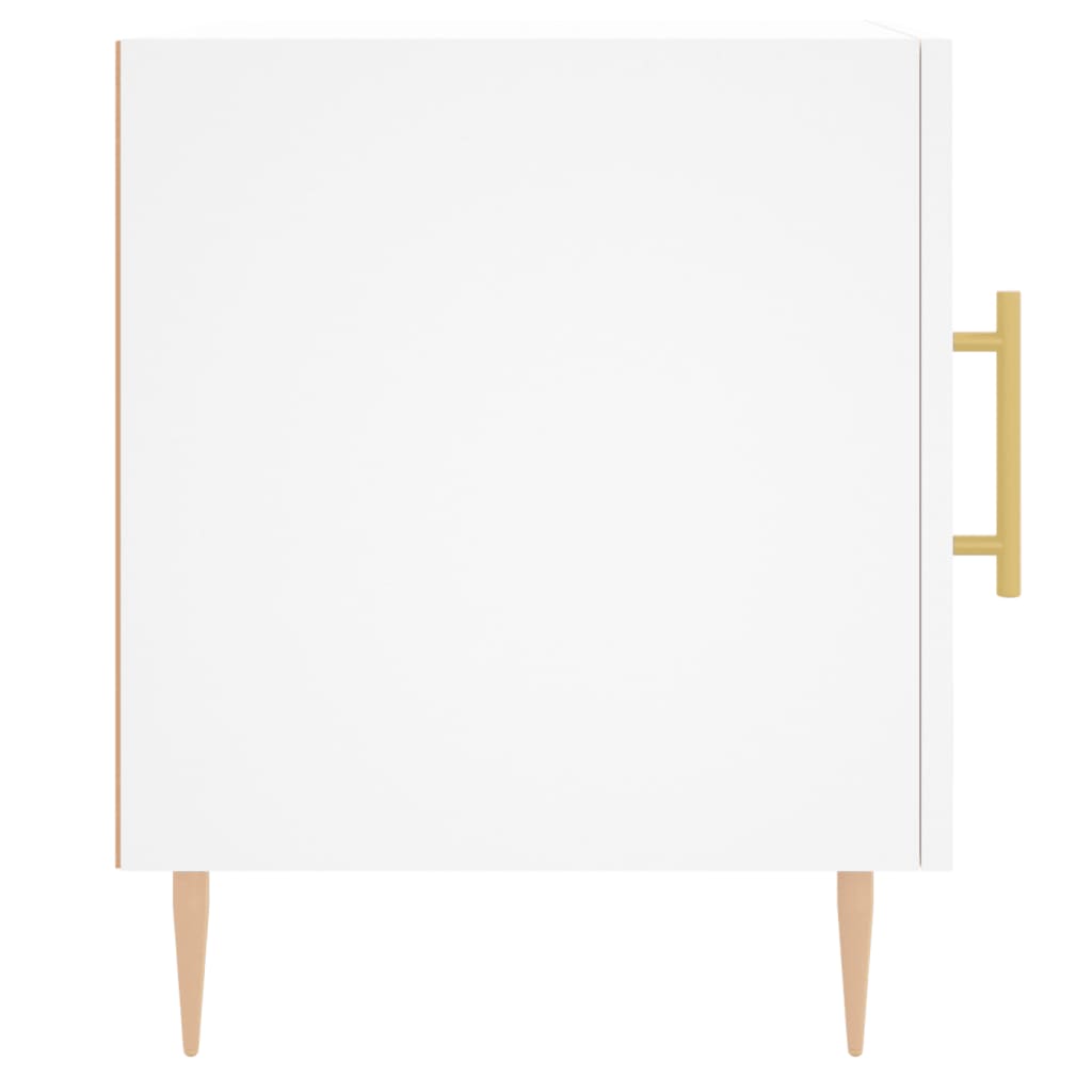 Noćni ormarići 2 kom bijeli 40 x 40 x 50 cm konstruirano drvo