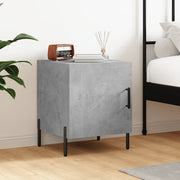 Noćni ormarić siva boja betona 40x40x50 cm konstruirano drvo