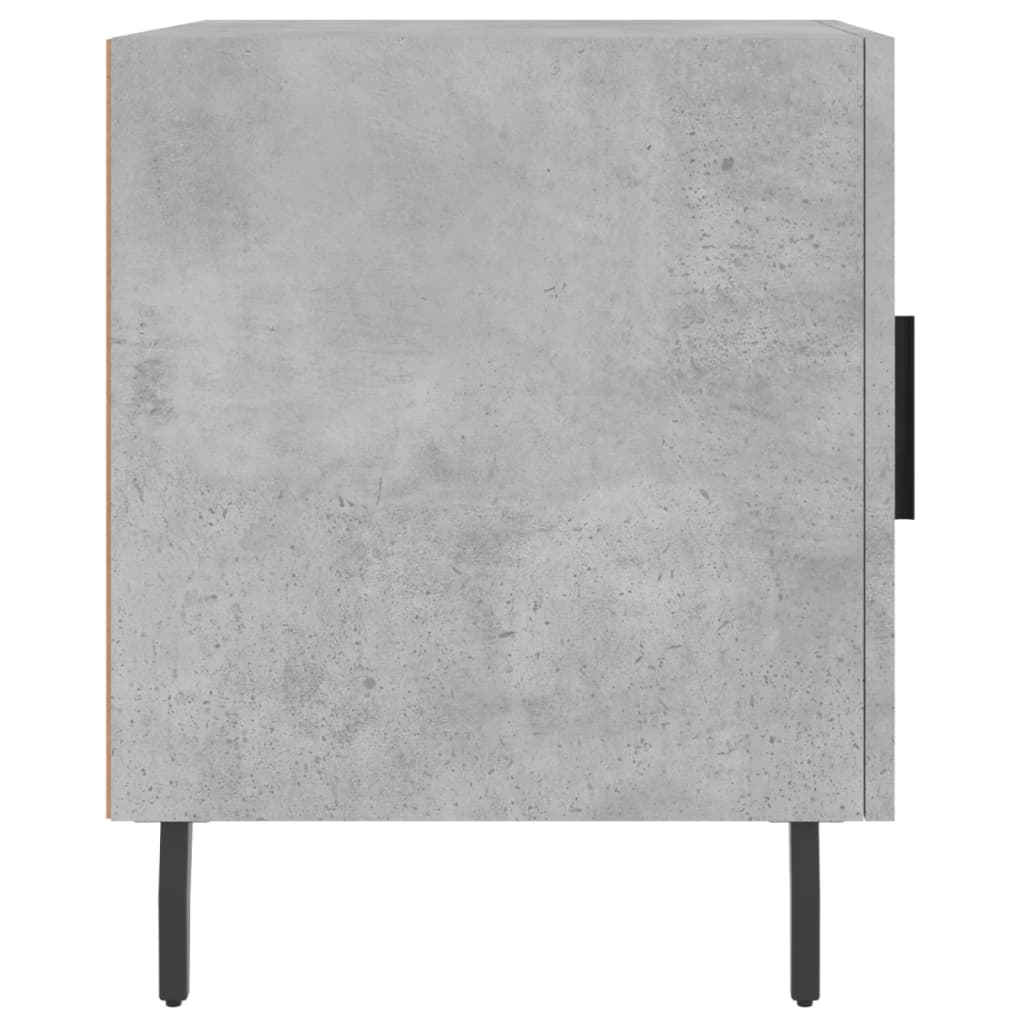 Noćni ormarići 2 kom boja betona 40x40x50 cm konstruirano drvo