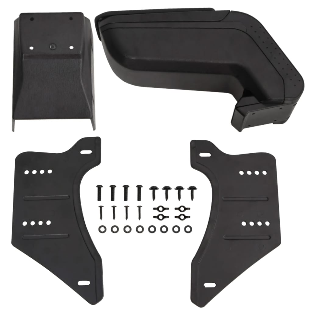 Naslon za ruke za automobil crni 14 x 30 x (32 - 48,5) cm ABS