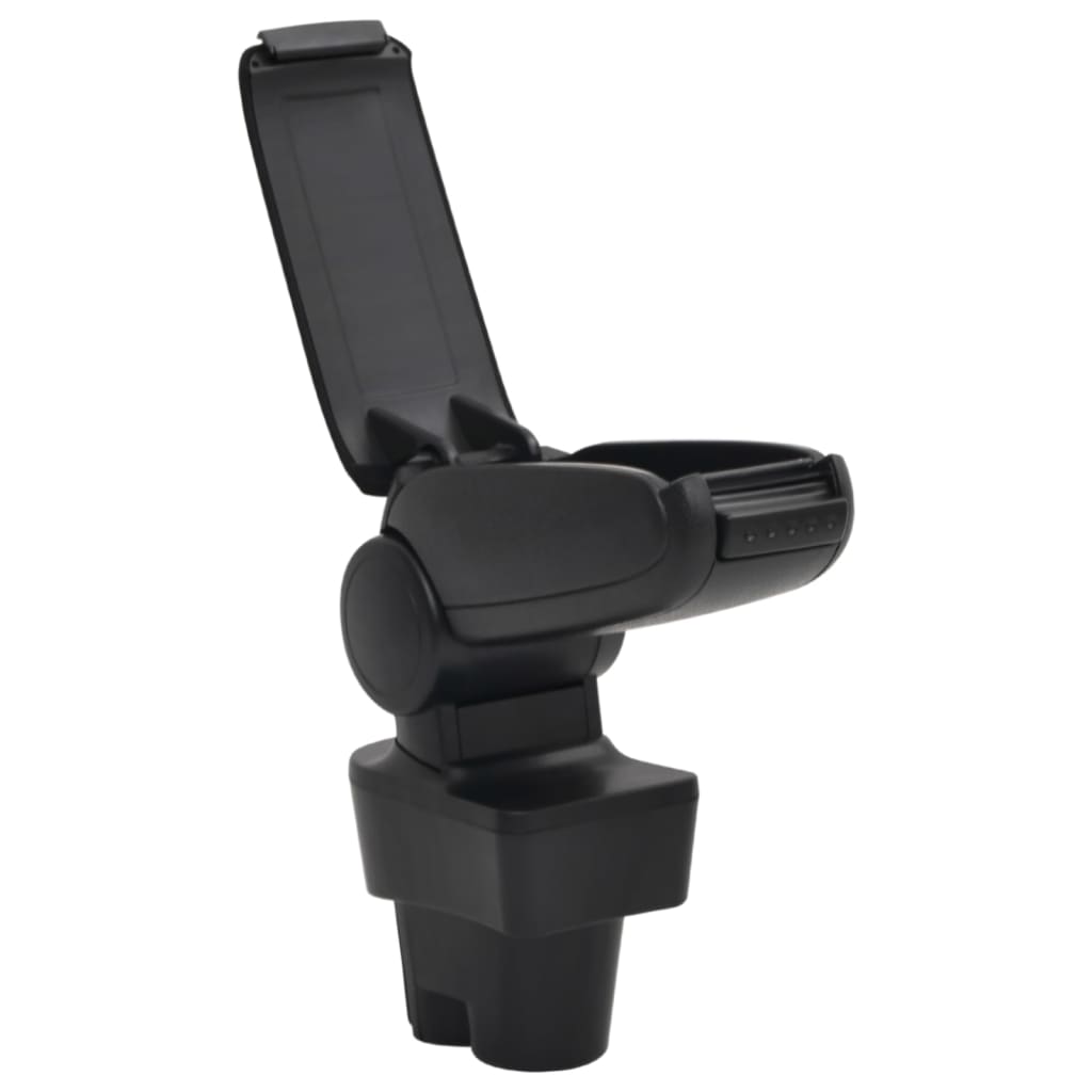 Naslon za ruke za automobil crni 12 x 36 x (33,5 - 48) cm ABS