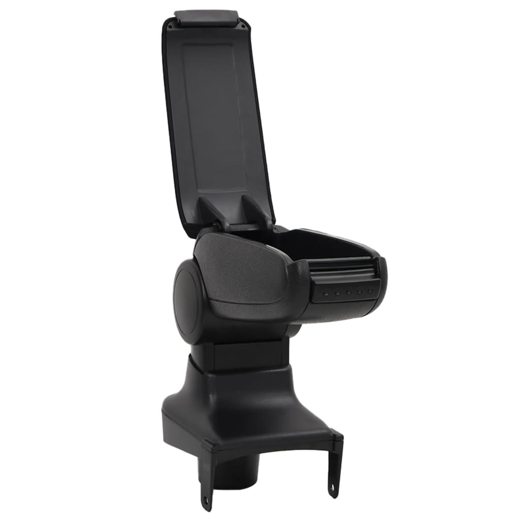 Naslon za ruke za automobil crni 15 x 35 x (30 - 47) cm ABS