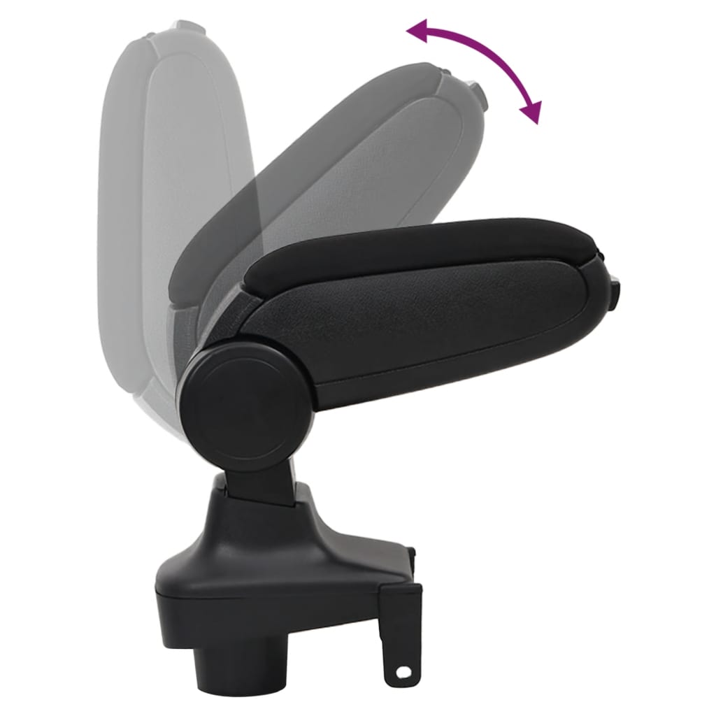 Naslon za ruke za automobil crni 15 x 35 x (30 - 47) cm ABS
