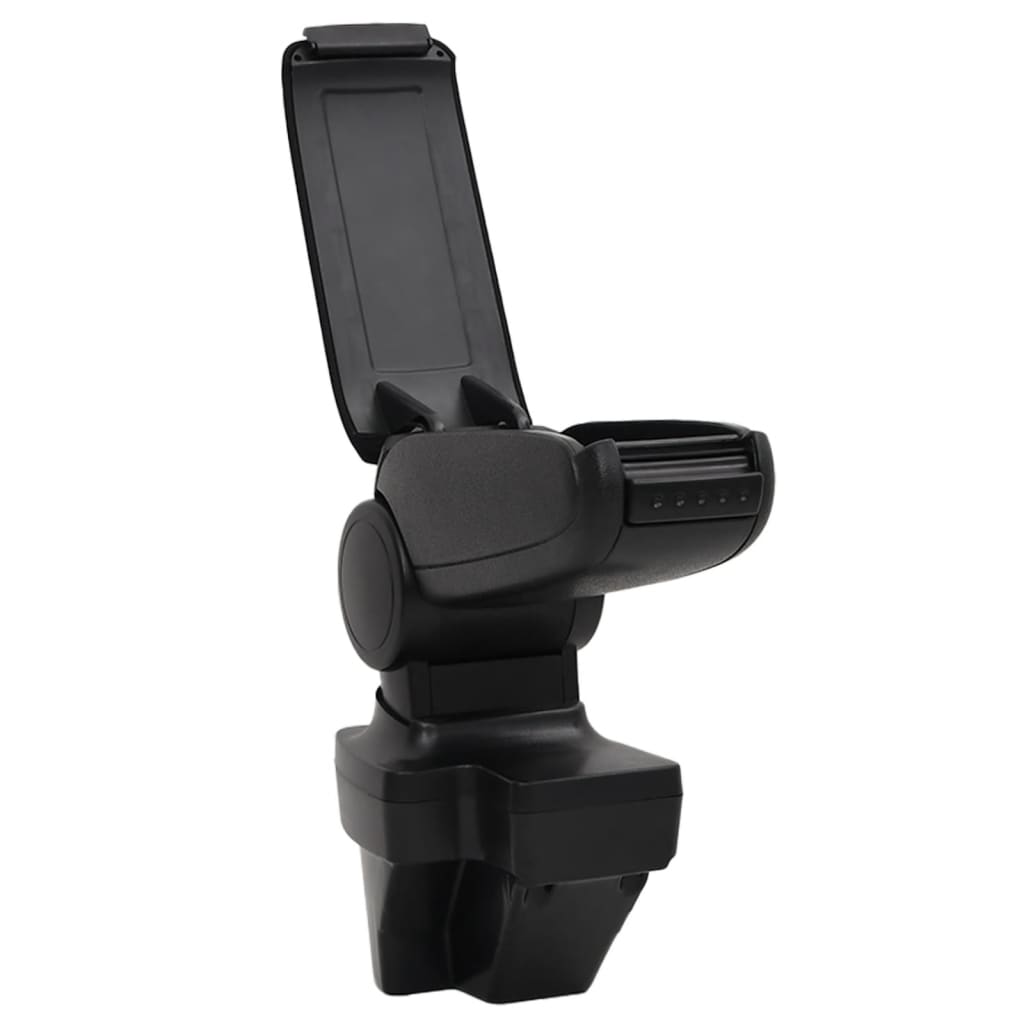 Naslon za ruke za automobil crni 15 x 35 x (33 - 49,5) cm ABS