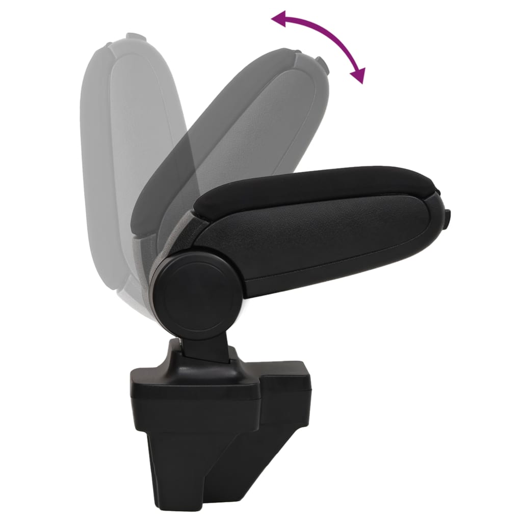 Naslon za ruke za automobil crni 15 x 35 x (33 - 49,5) cm ABS