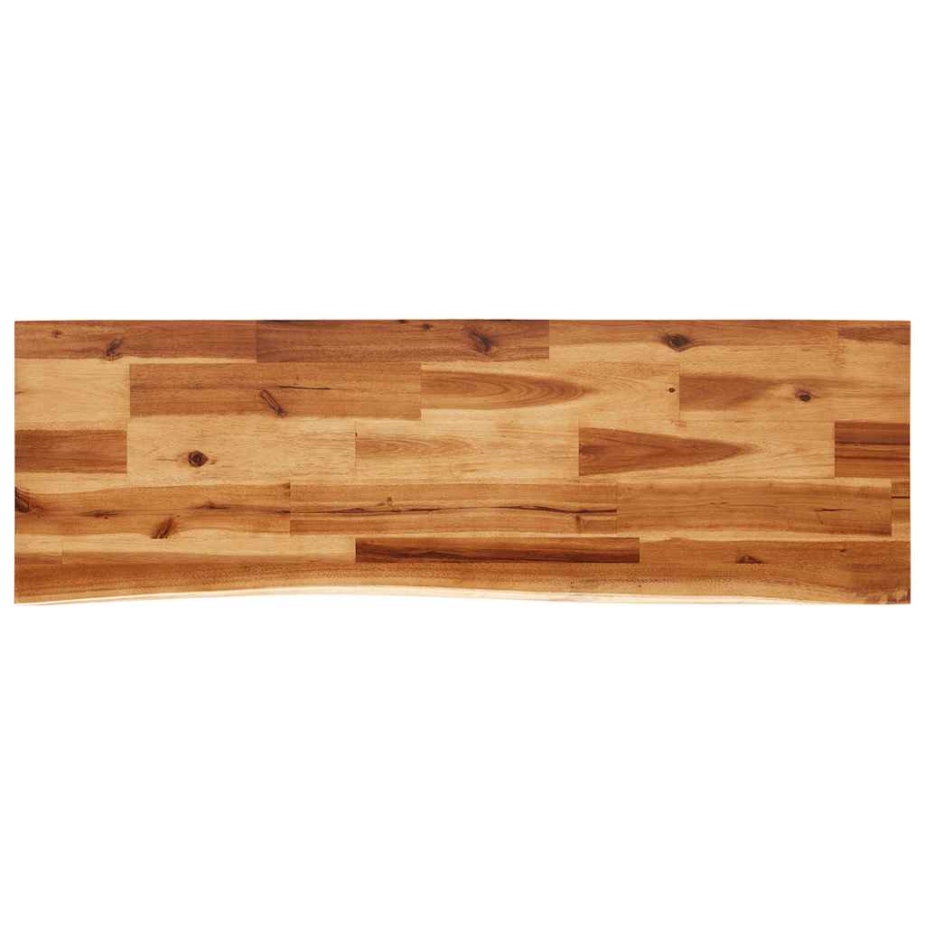 Konzolni stol sa živim rubom 110x35x80 cm masivno drvo bagrema