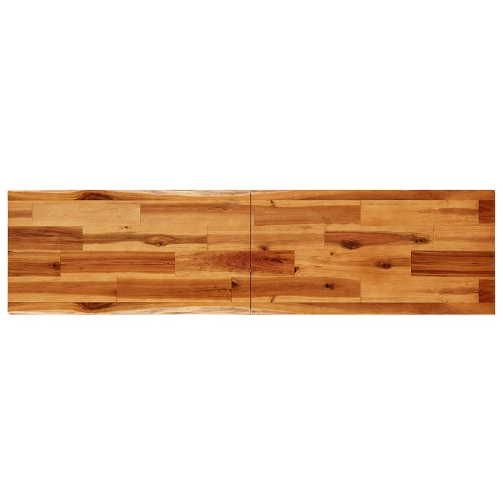 Konzolni stol sa živim rubom 140x40x80 cm masivno drvo bagrema