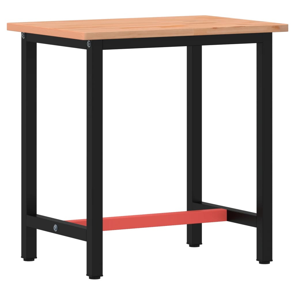 Radni stol 80x55x81,5 cm od masivne bukovine i metala