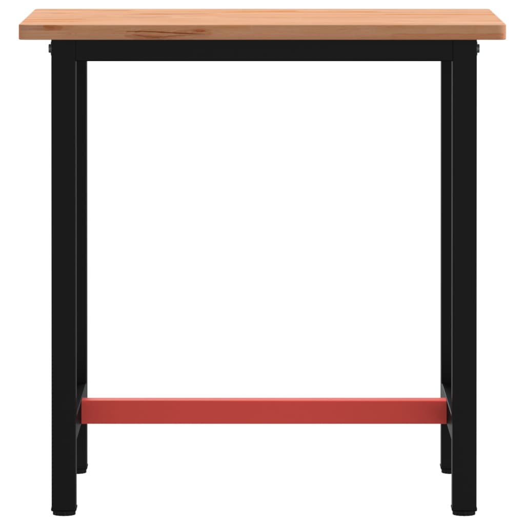Radni stol 80x55x81,5 cm od masivne bukovine i metala