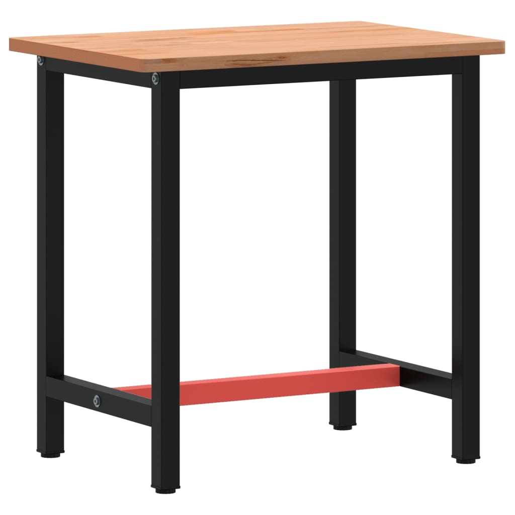 Radni stol 80x55x81,5 cm od masivne bukovine i metala