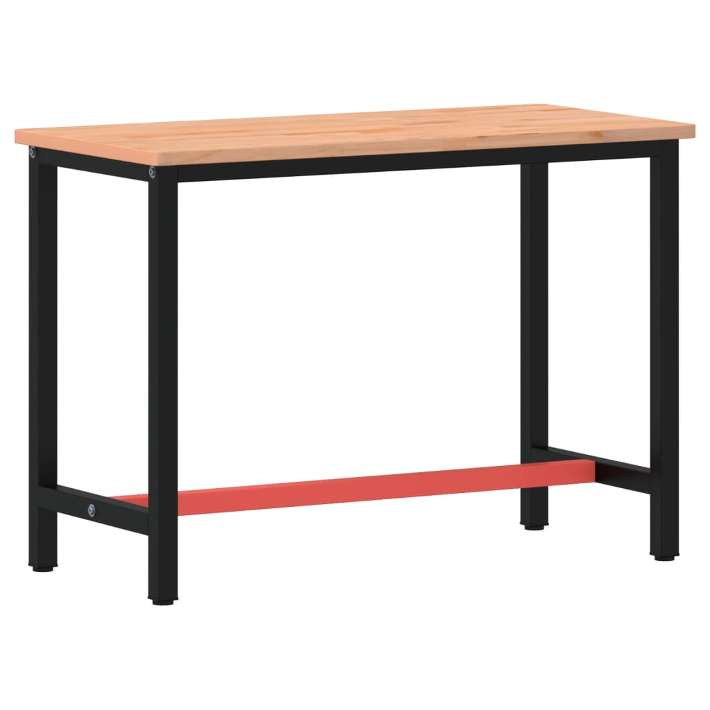 Radni stol 115x55x81,5 cm od masivne bukovine i metala