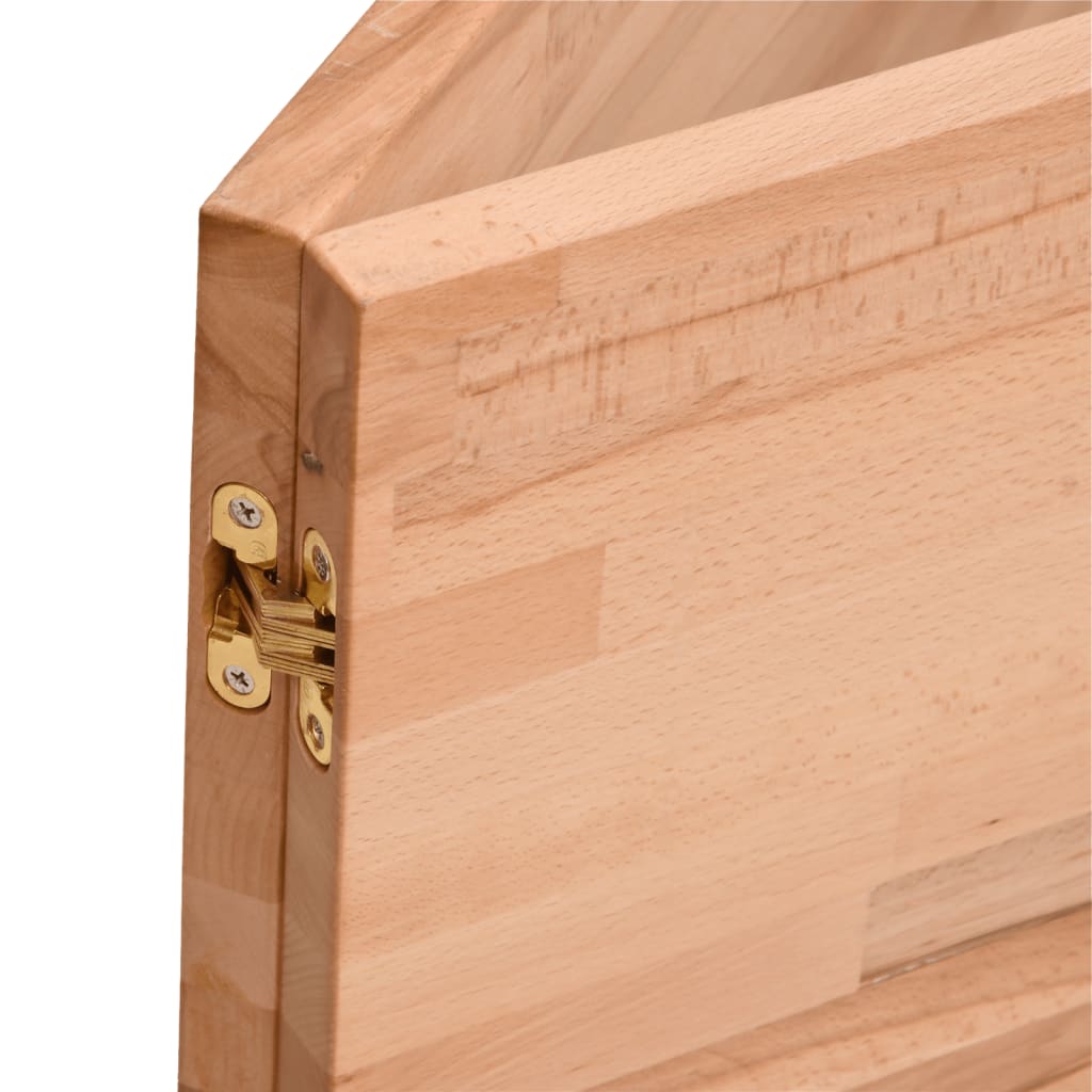 Radni stol 200x55x81,5 cm od masivne bukovine i metala