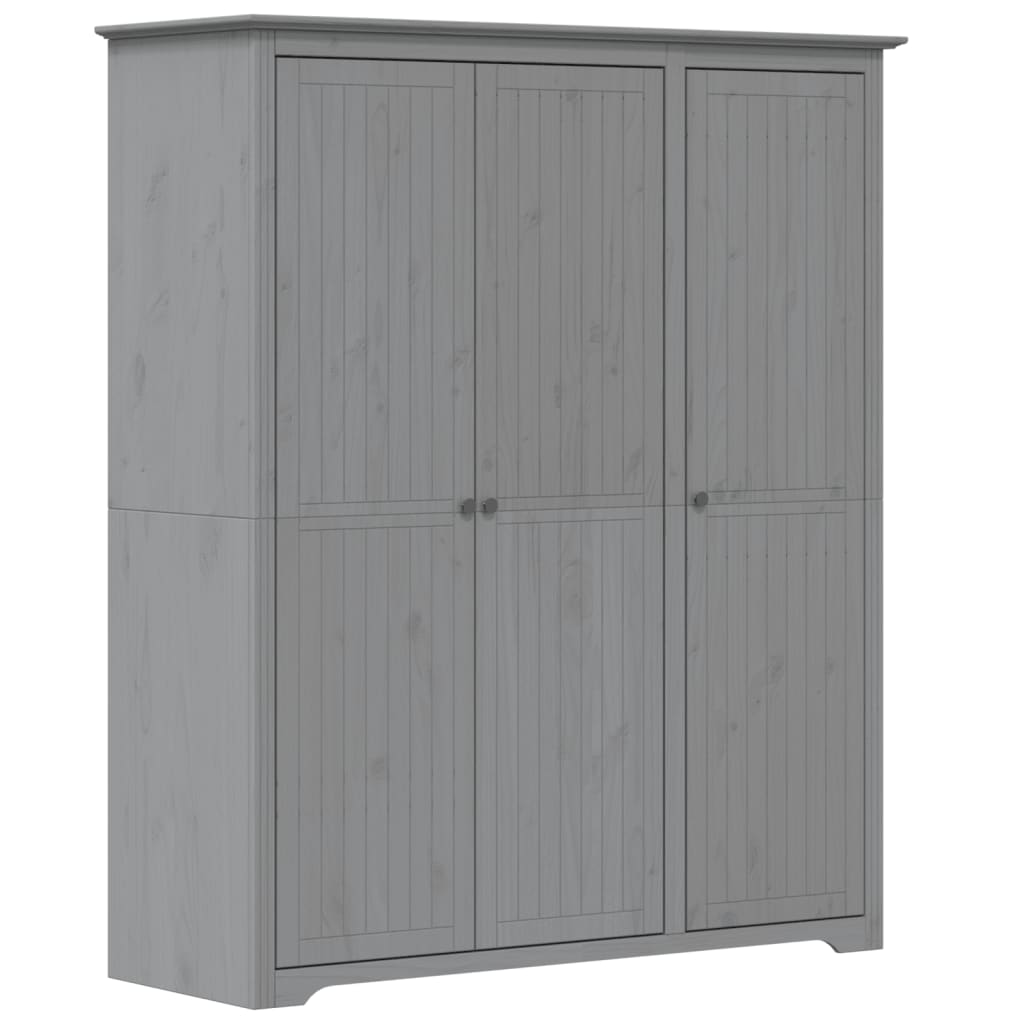 Ormar BODO sivi 146 x 53,5 x 173 cm od masivne borovine