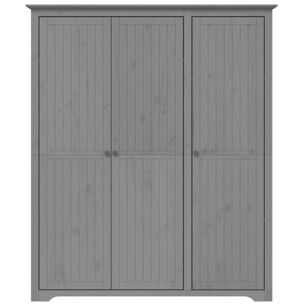Ormar BODO sivi 146 x 53,5 x 173 cm od masivne borovine