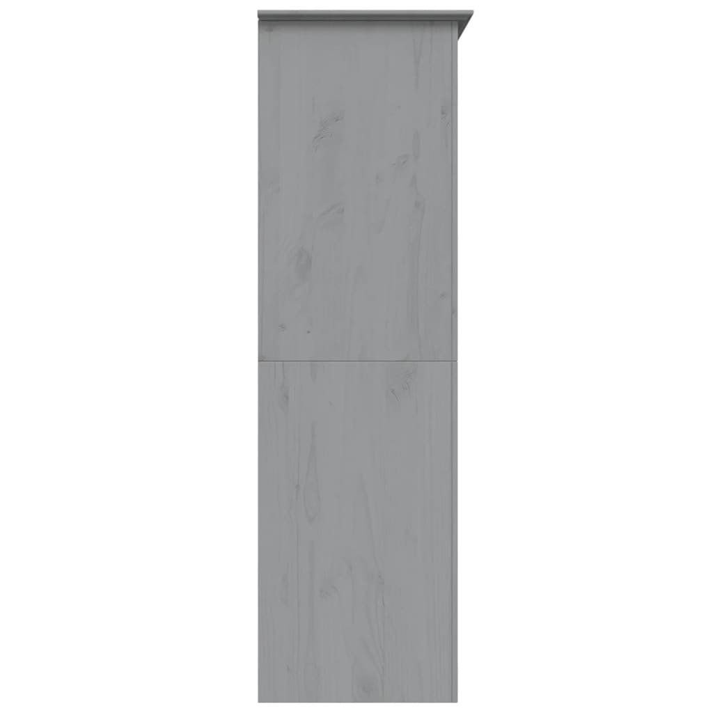 Ormar BODO sivi 146 x 53,5 x 173 cm od masivne borovine