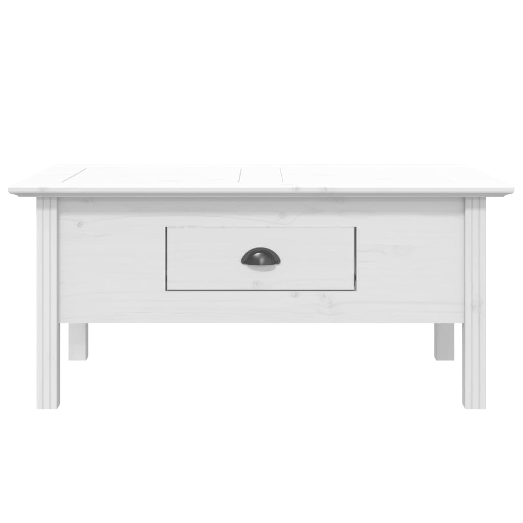 Stolić za kavu BODO bijeli 100 x 55 x 46 cm od masivne borovine