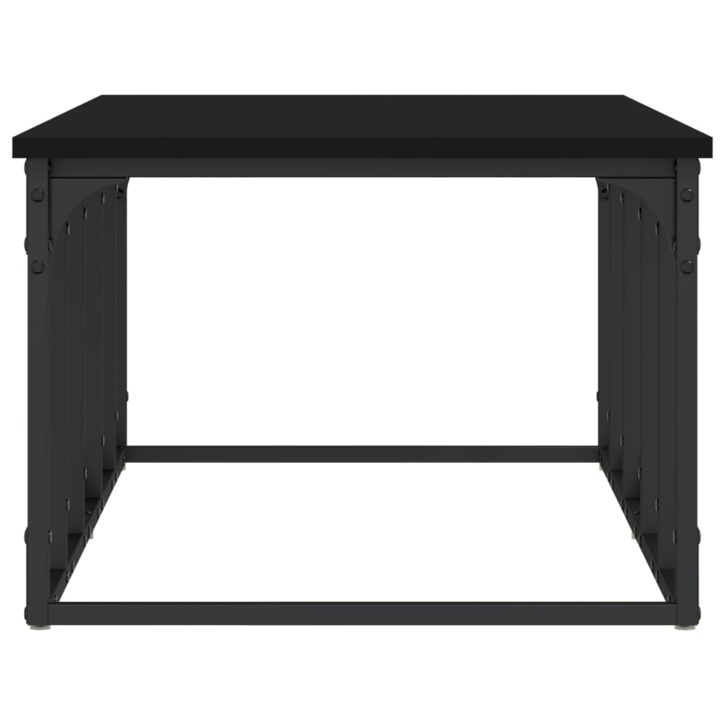 Stolić za kavu crni 100 x 50 x 35,5 cm od konstruiranog drva