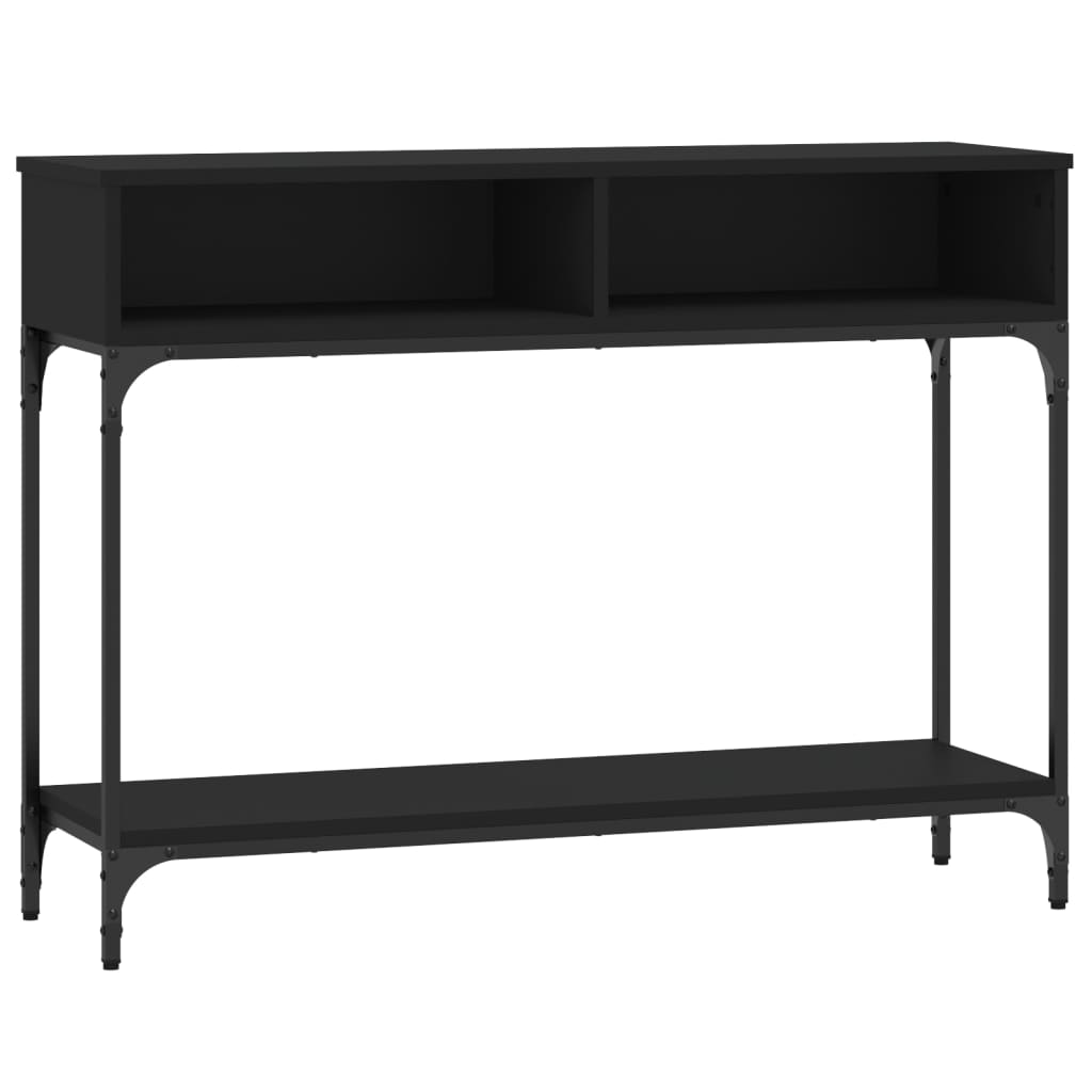 Konzolni stol crni 100 x 30,5 x 75 cm od konstruiranog drva