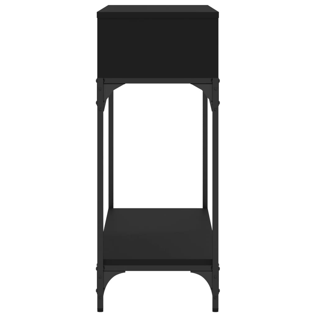 Konzolni stol crni 100 x 30,5 x 75 cm od konstruiranog drva