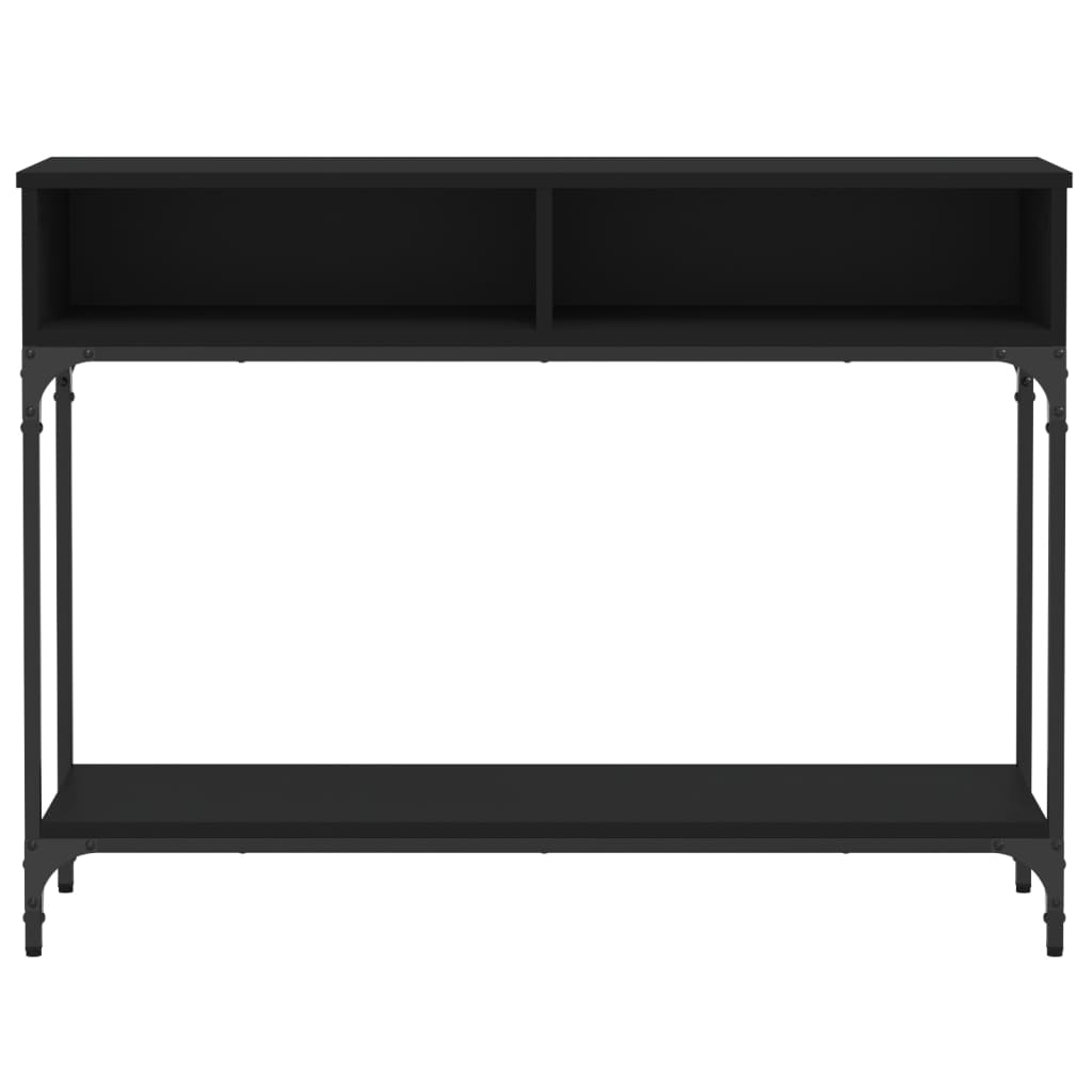 Konzolni stol crni 100 x 30,5 x 75 cm od konstruiranog drva