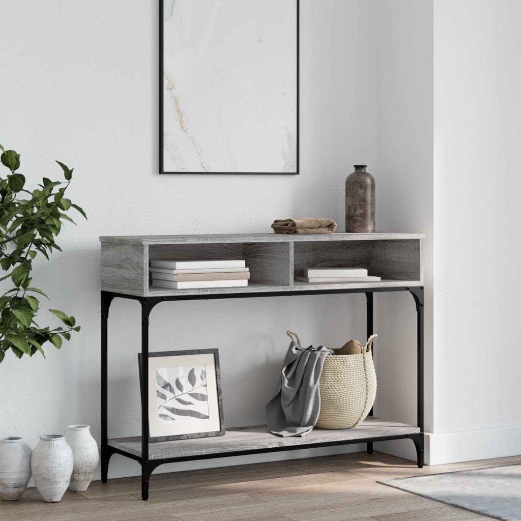 Konzolni stol boja hrasta 100 x 30,5 x 75 cm konstruirano drvo