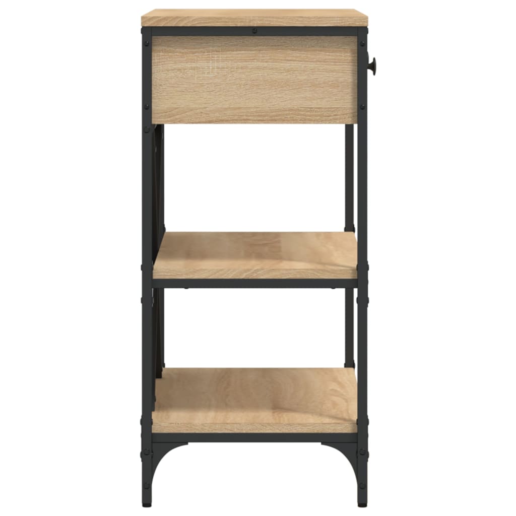 Konzolni stol boja hrasta 75 x 34,5 x 75 cm konstruirano drvo