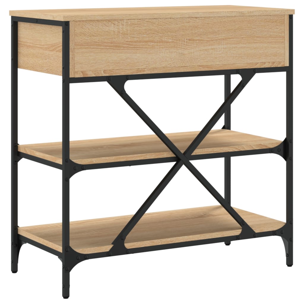 Konzolni stol boja hrasta 75 x 34,5 x 75 cm konstruirano drvo