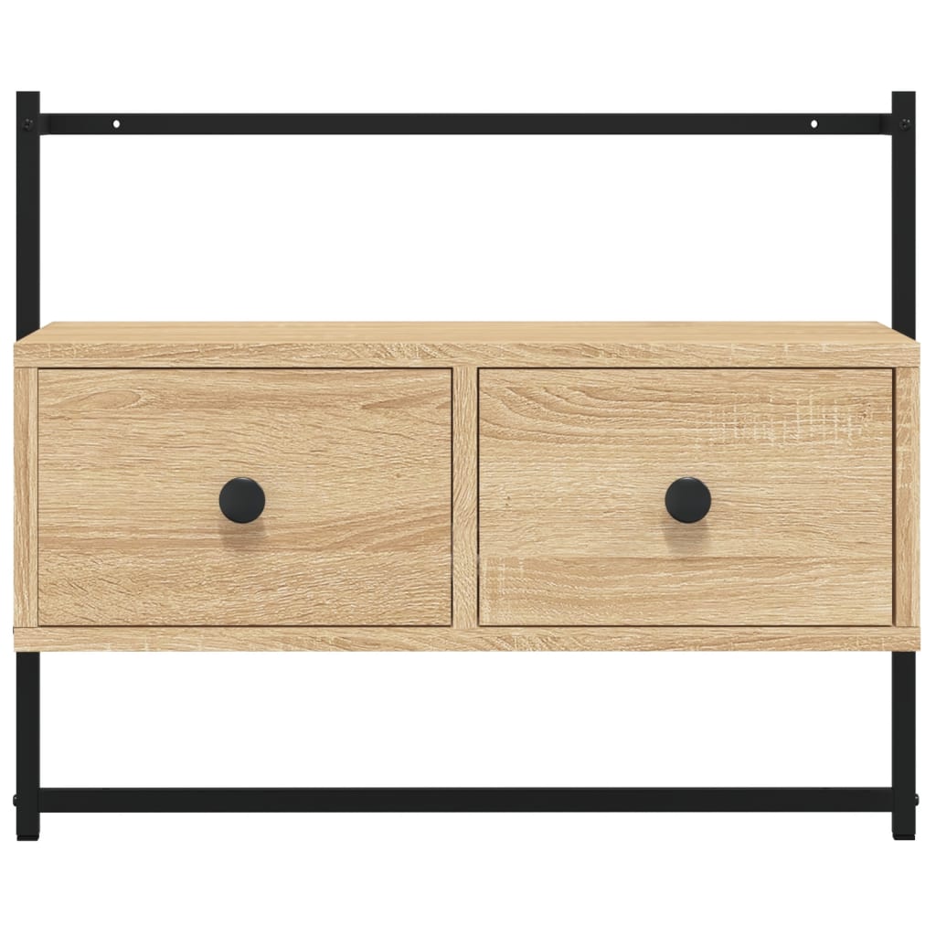 TV ormarić zidni boja hrasta 60,5x30x51 cm konstruirano drvo