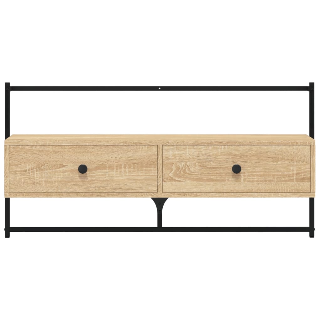 TV ormarić zidni boja hrasta 100,5x30x51 cm konstruirano drvo