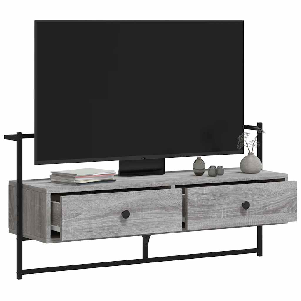 TV ormarić zidni boja hrasta 100,5x30x51 cm konstruirano drvo