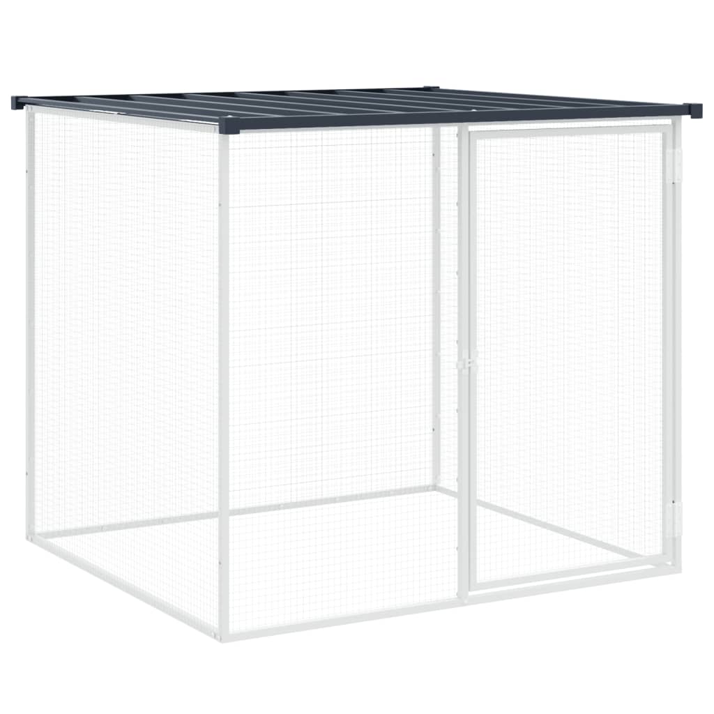 Kavez za kokoši s krovom antracit 1003x98x90 cm pocinčani čelik