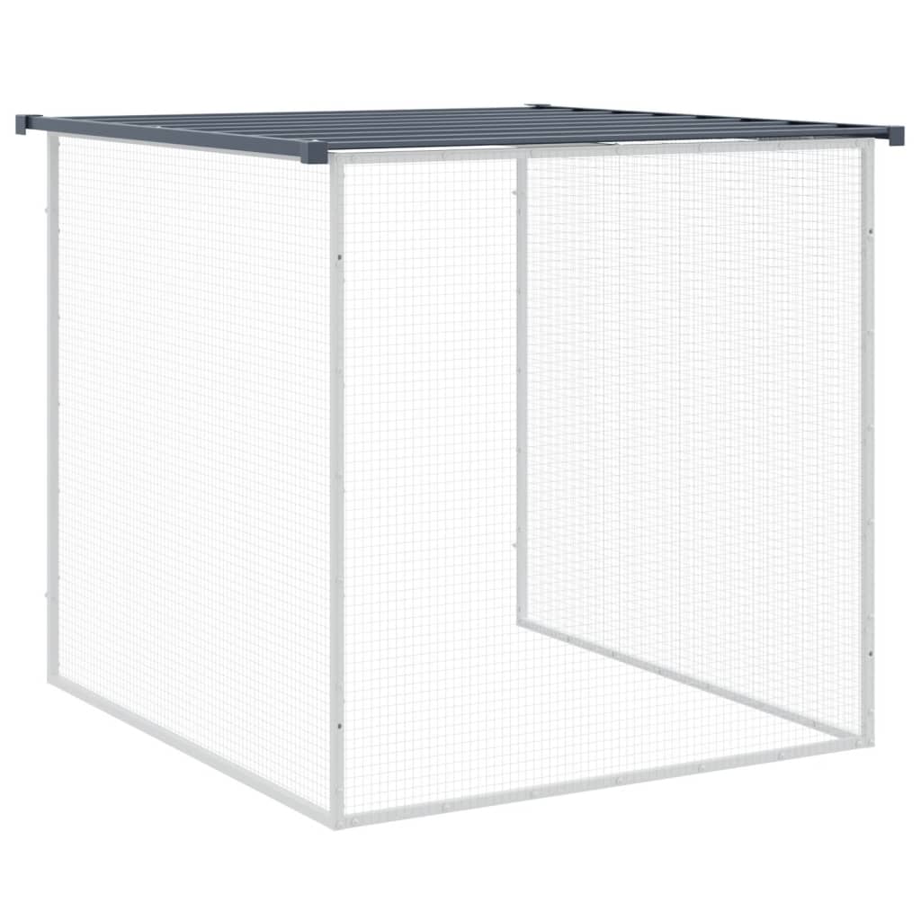 Kavez za kokoši s krovom antracit 1003x98x90 cm pocinčani čelik